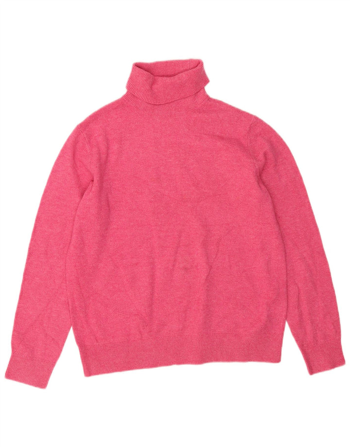 Marks & Spencer Dame Oversized Roll Neck sweater UK 10 Small Pink