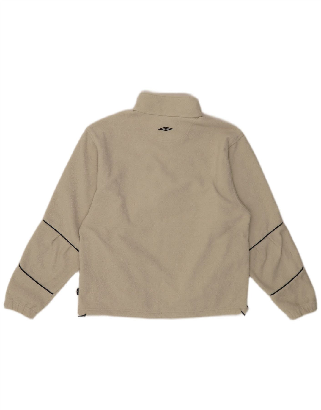 Umbro Dame lynlås hals Oversized Fleece Jumper UK 10 Small Off White