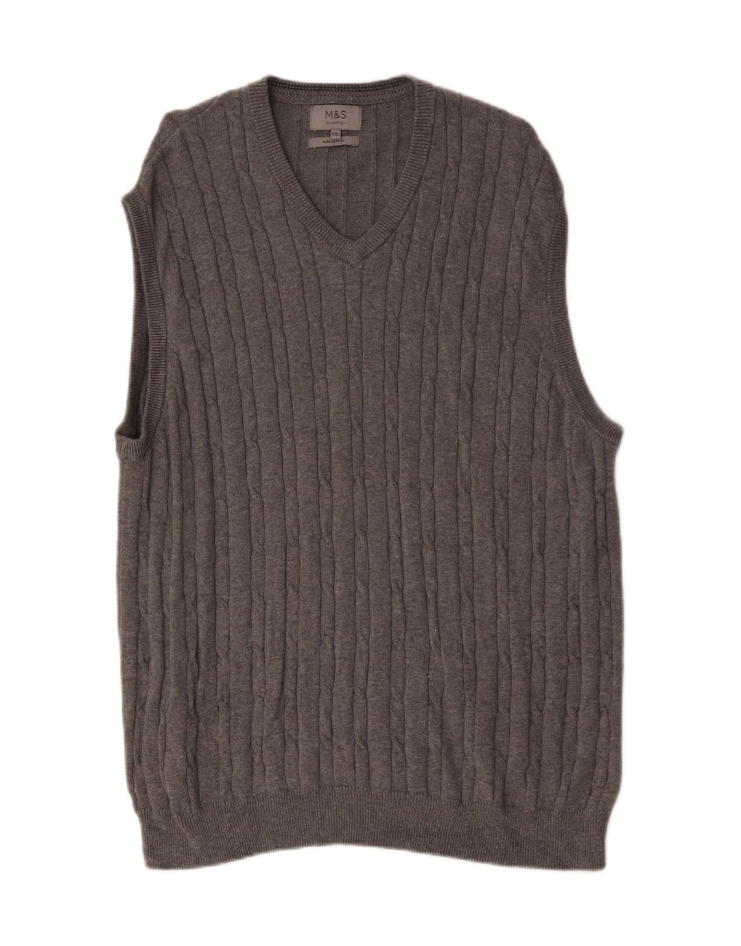 Marks & Spencer Herrevest Tank Top 2XL Grå Bomuld