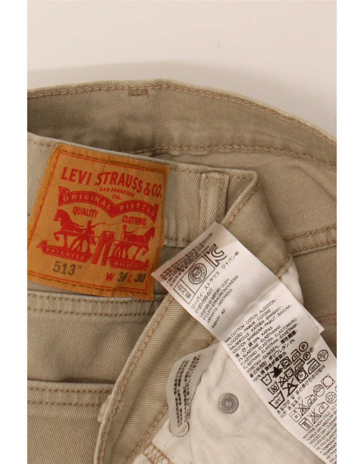 Levi's Herre 513 Cropped Trousers W36 L25 Beige