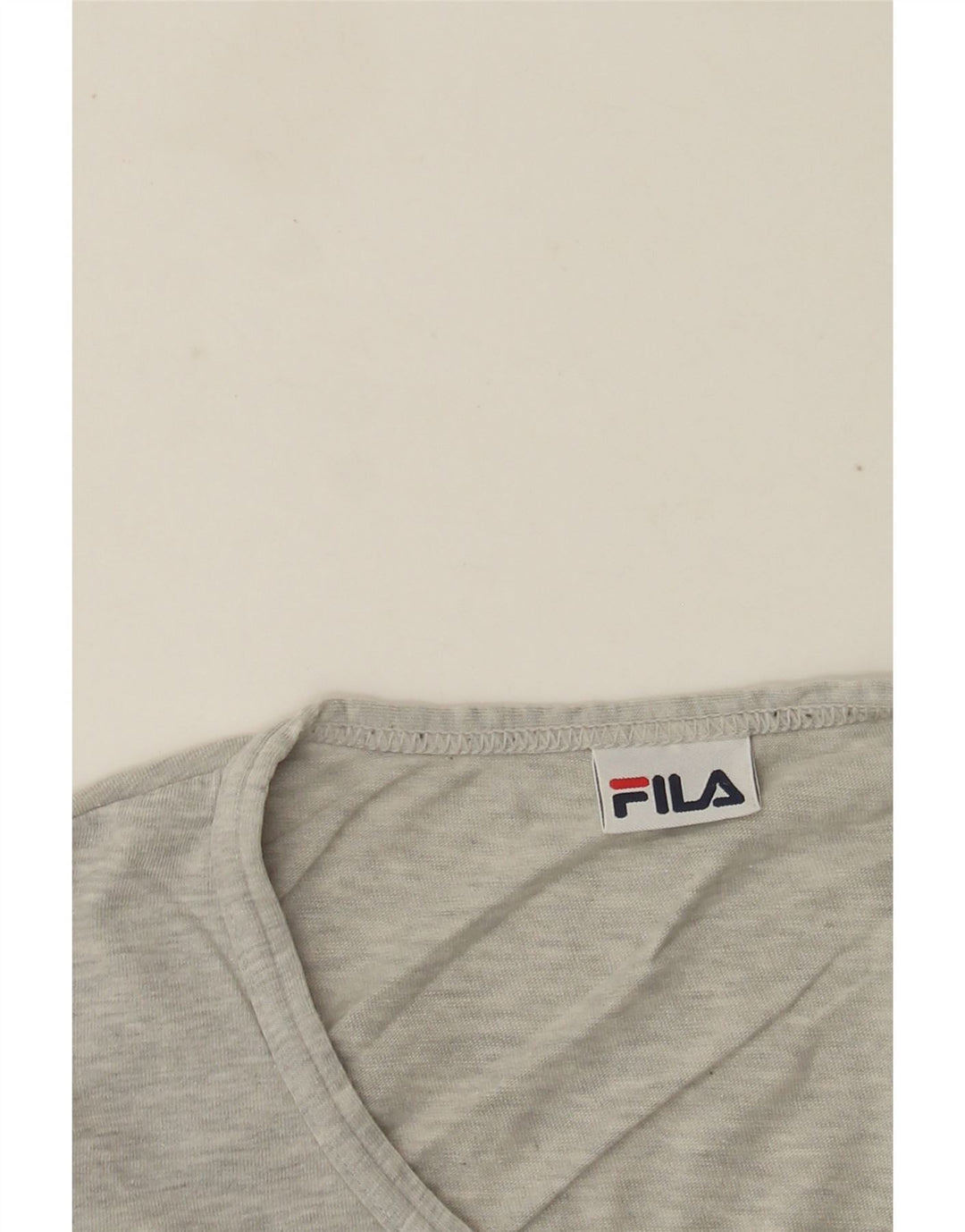 Fila Herre T-Shirt Top Lille Grå Flecked