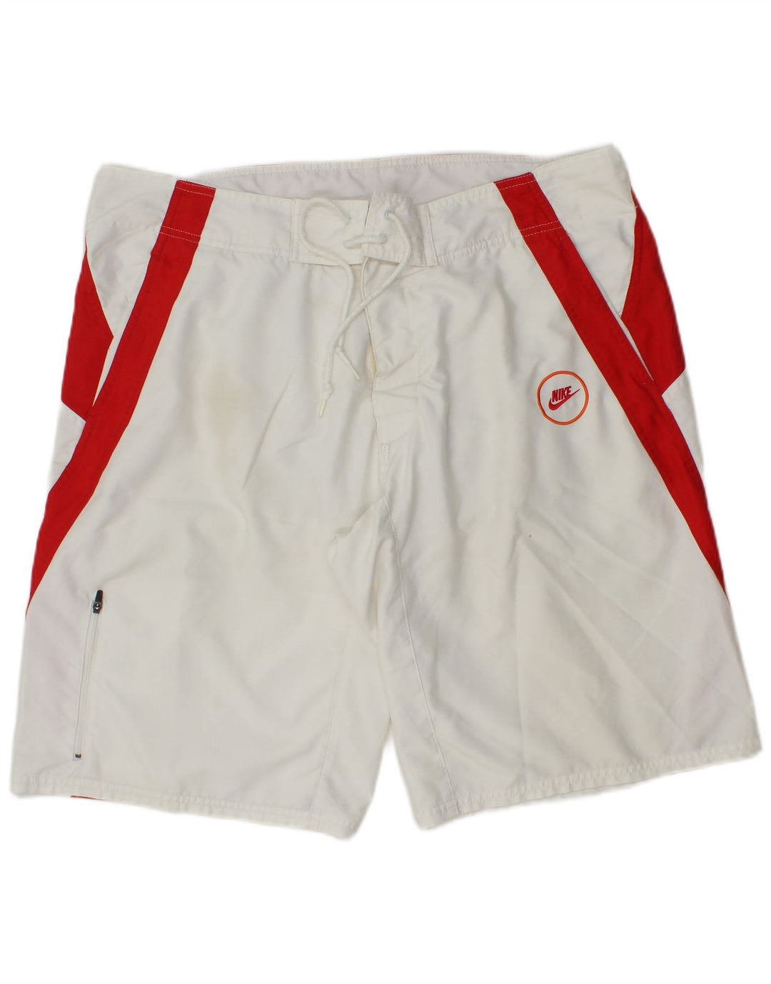 Nike Badeshorts til mænd store hvide Colourblock Polyester
