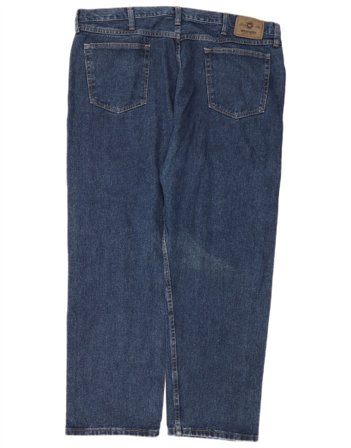 Wrangler Straight Jeans til mænd W42 L30 blå bomuld
