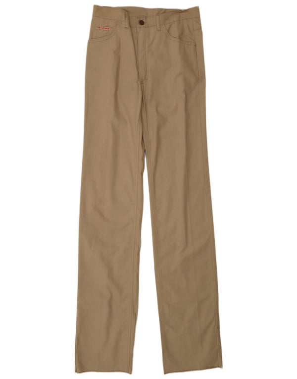 Oklahoma Mens Straight Casual Trousers IT 44 XS W27 L37 Beige