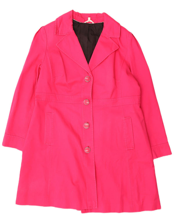 Marks & Spencer Trench Coat til kvinder UK 20 2XL Pink Bomuld
