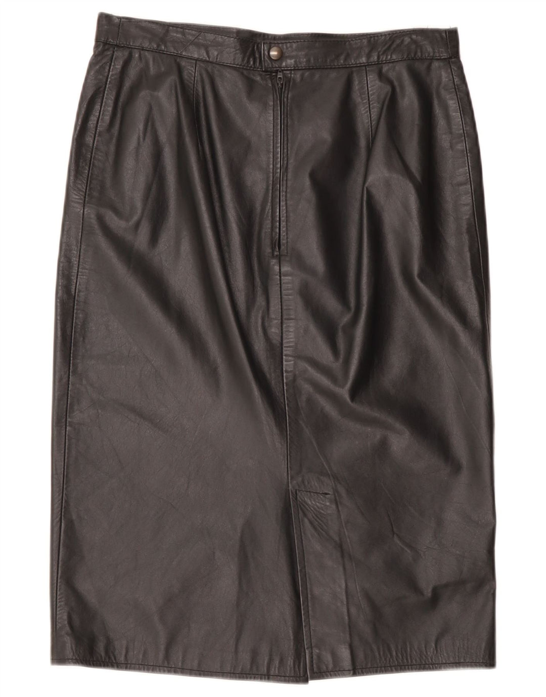 Vintage lædernederdel til kvinder W32 Large Black