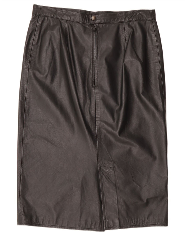 Vintage lædernederdel til kvinder W32 Large Black