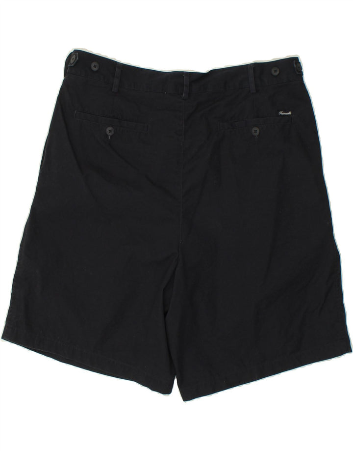 FACONNABLE Womens Pegged Chino Shorts IT 46 Large W34 Navy Blue Cotton Vintage Faconnable and Second-Hand Faconnable from Messina Hembry 