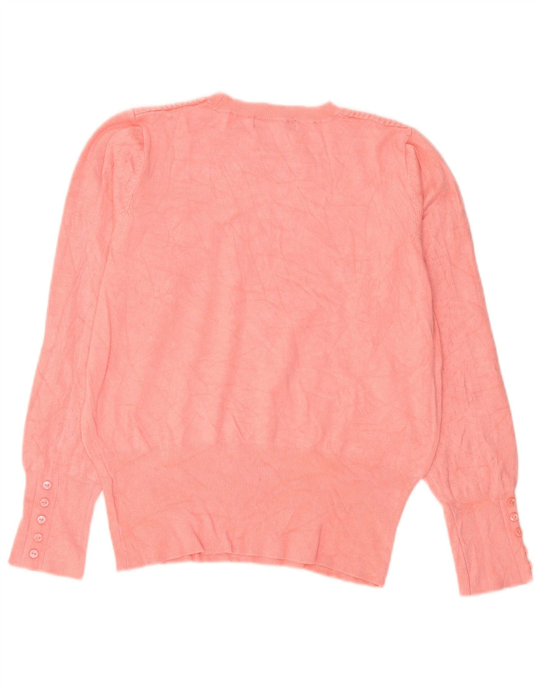 Marks & Spencer Dame sweater med rund hals DK 12 Medium Pink Viscose