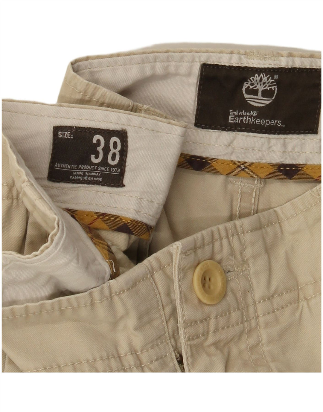 Timberland Mens Earthkeepers Chino Shorts W38 XL Beige