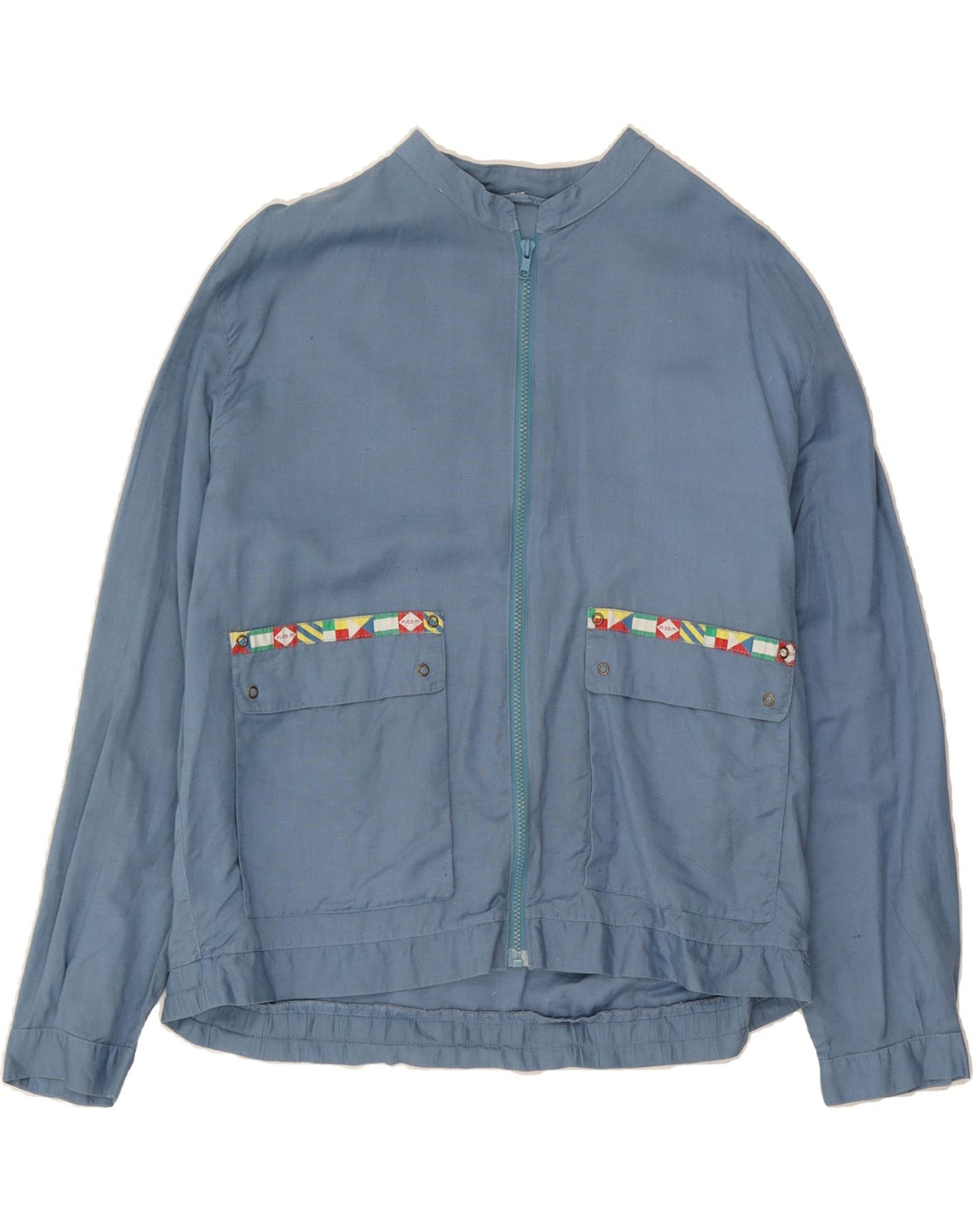 VINTAGE Womens Bomber Jacket IT 54 2XL Blue Vintage Vintage and Second-Hand Vintage from Messina Hembry 