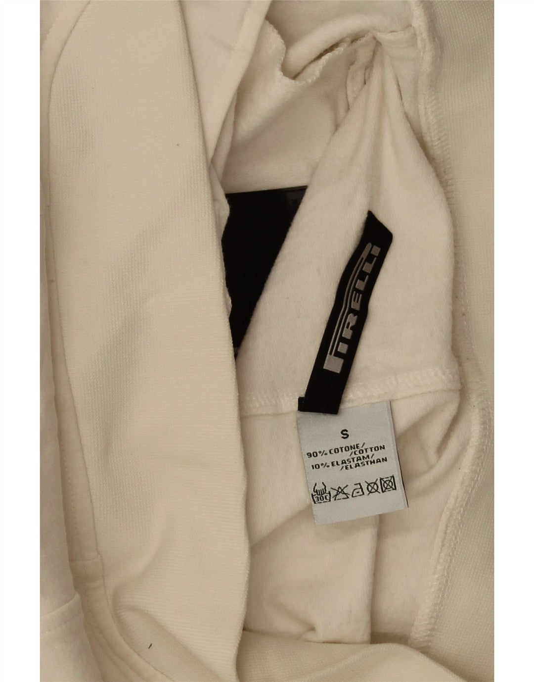 Pirelli Womens Grafisk træningsdragt Topjakke UK 10 Small Off White Bomuld