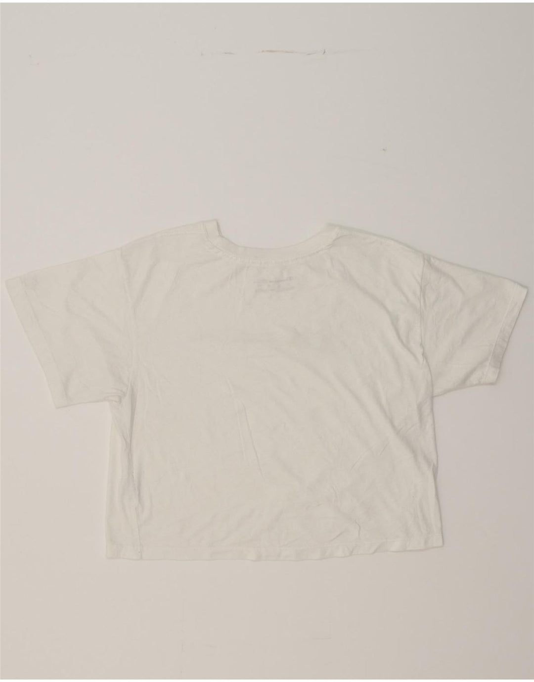 CHAMPION Womens Graphic T-Shirt Top UK 14 Medium White Cotton Vintage Champion and Second-Hand Champion from Messina Hembry 