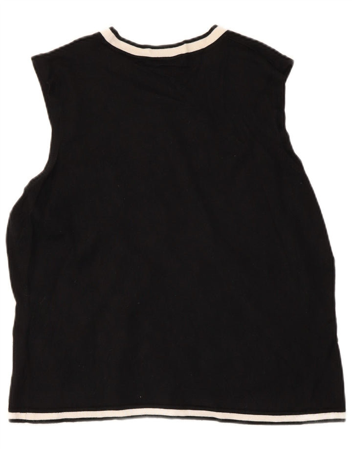 Marks & Spencer Dame Crop Vest Top UK 18 XL Sort Viscose