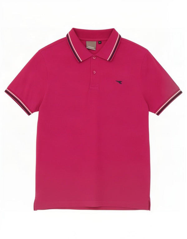 Diadora herre poloshirt Medium Pink Bomuld