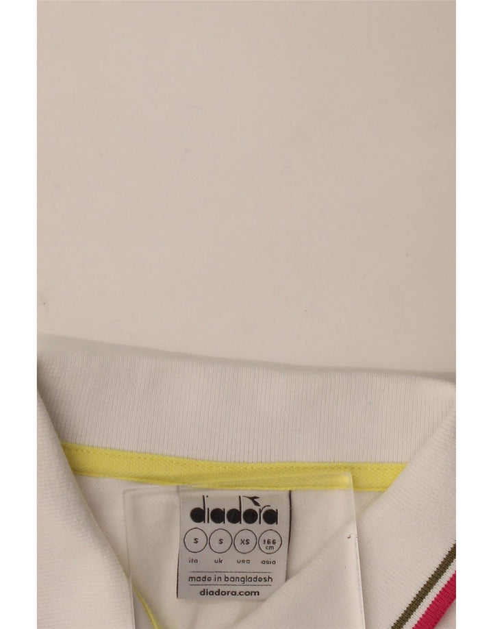 Diadora Dame Polo Shirt UK 10 Small White