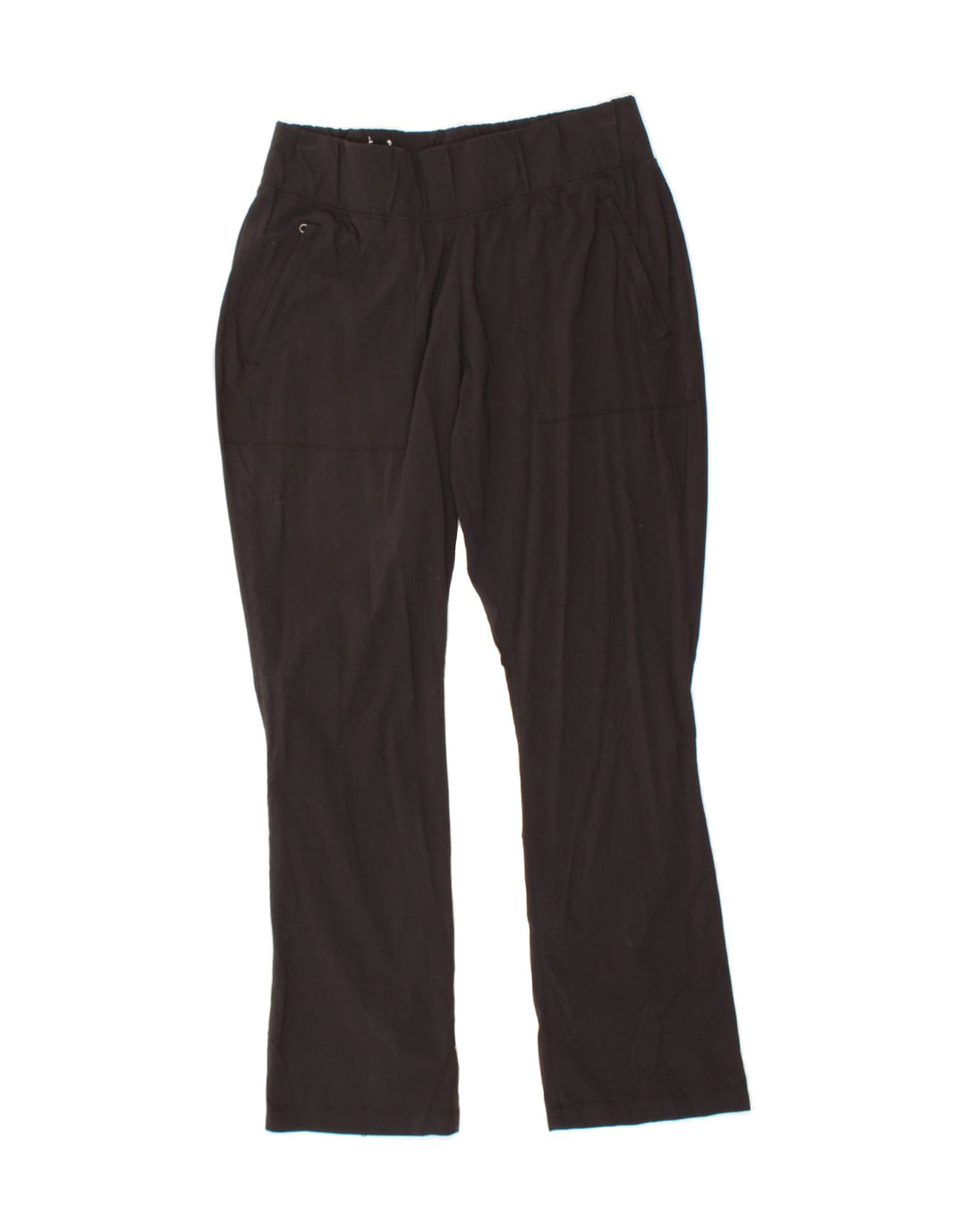 COLUMBIA Womens Bootcut Casual Trousers Large W32 L30 Black Nylon Vintage Columbia and Second-Hand Columbia from Messina Hembry 