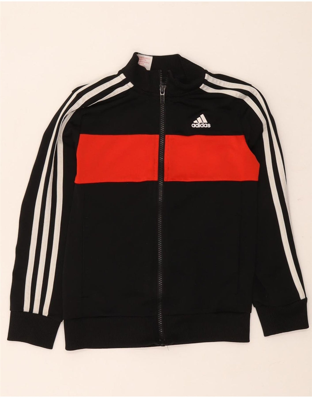 Adidas Træningsdragt Topjakke til drenge 7-8 år Sort Colourblock Polyester