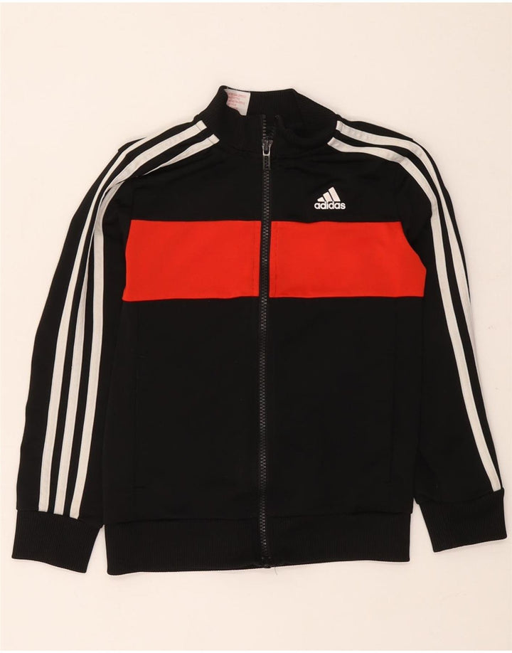 Adidas Træningsdragt Topjakke til drenge 7-8 år Sort Colourblock Polyester