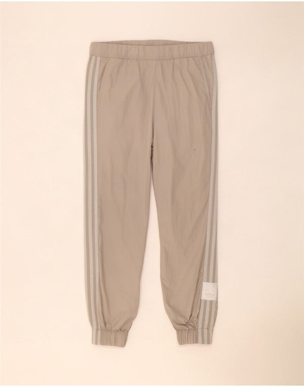 Adidas Womens Crop træningsdragt Bukser Joggers UK 10 Small W30 L26 Beige