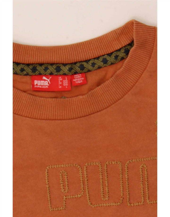 Puma Herre Grafisk T-Shirt Top Stor Orange