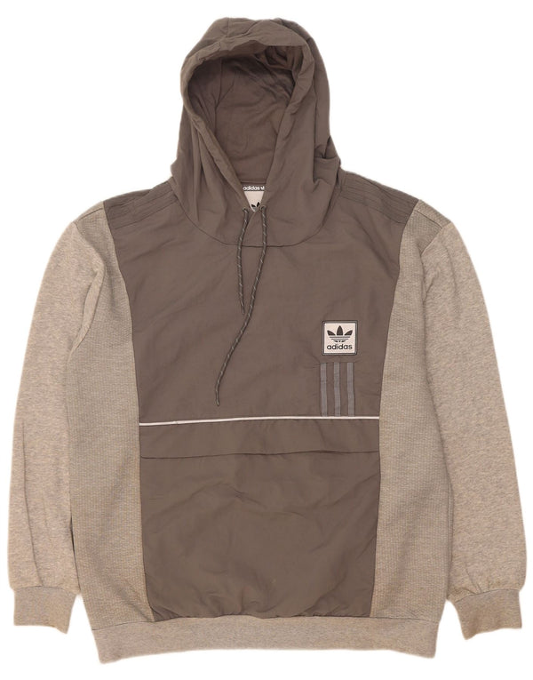 Adidas Herre hættetrøje Jumper Large Grå Flecked Bomuld