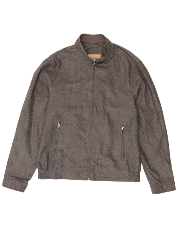 Marks & Spencer Bomber Jacket UK 38 Medium Sølv Polyester