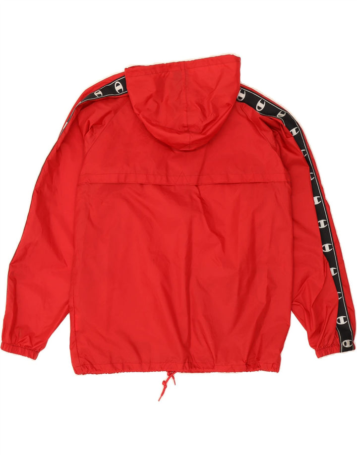 CHAMPION Mens Hooded Rain Jacket UK 36 Small Red Polyamide Vintage Champion and Second-Hand Champion from Messina Hembry 