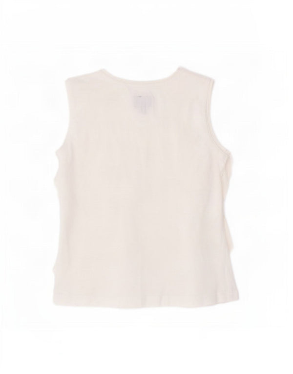 Woolrich Girls Ærmeløs bluse Top 3-4 År Hvid Bomuld