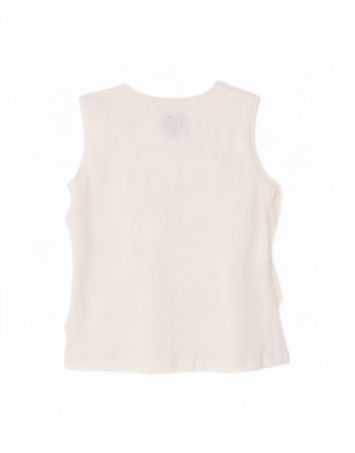 Woolrich Girls Ærmeløs bluse Top 3-4 År Hvid Bomuld