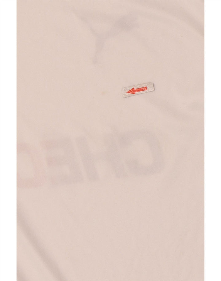 Puma Herre Deutshland Grafisk T-Shirt Top Lille hvid Colourblock Polyester