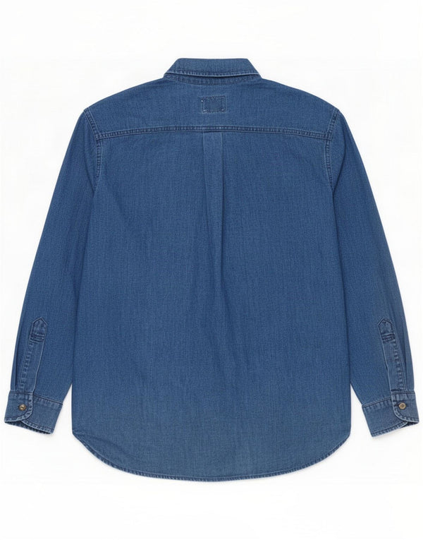 Blumarine Womens Denim Shirt IT 44 Medium Blue