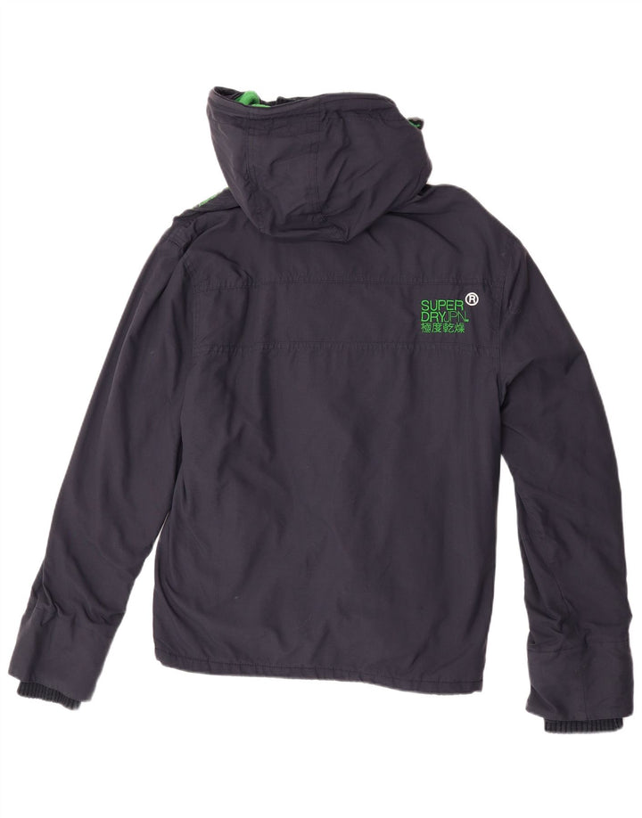 Superdry Windcheater Windbreaker Jacket til kvinder UK 14 Medium Navy Blue