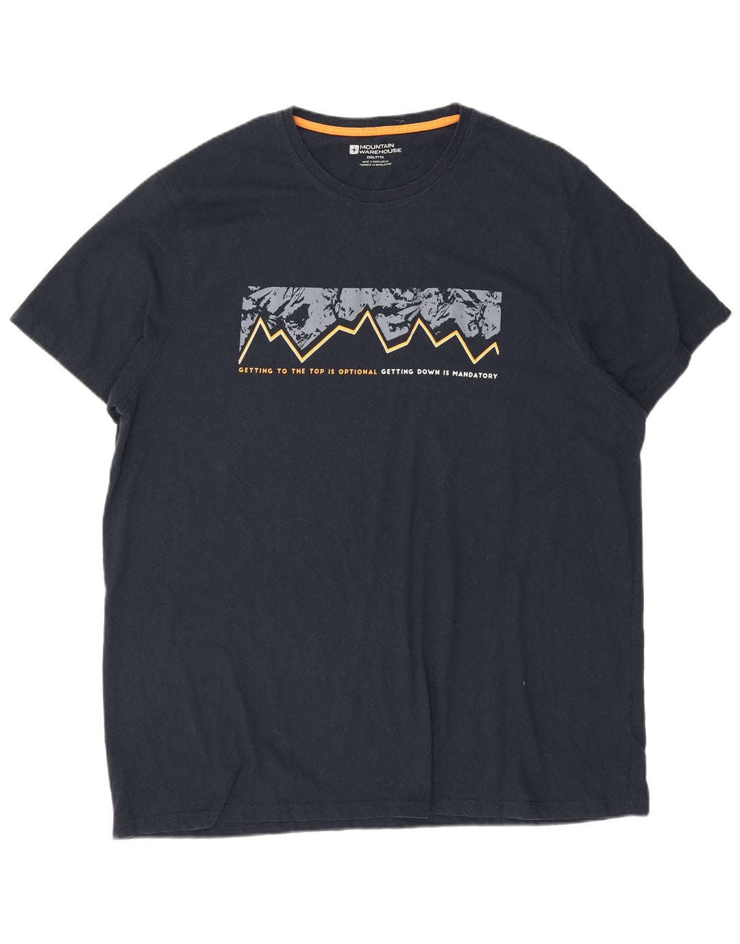 Mountain Warehouse Herre grafisk T-shirt top 3XL marineblå bomuld