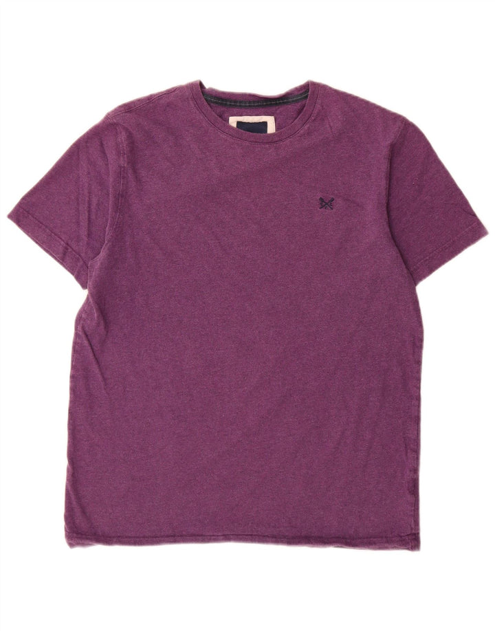 Besætningstøj Herre T-shirt Top Medium Lilla Bomuld