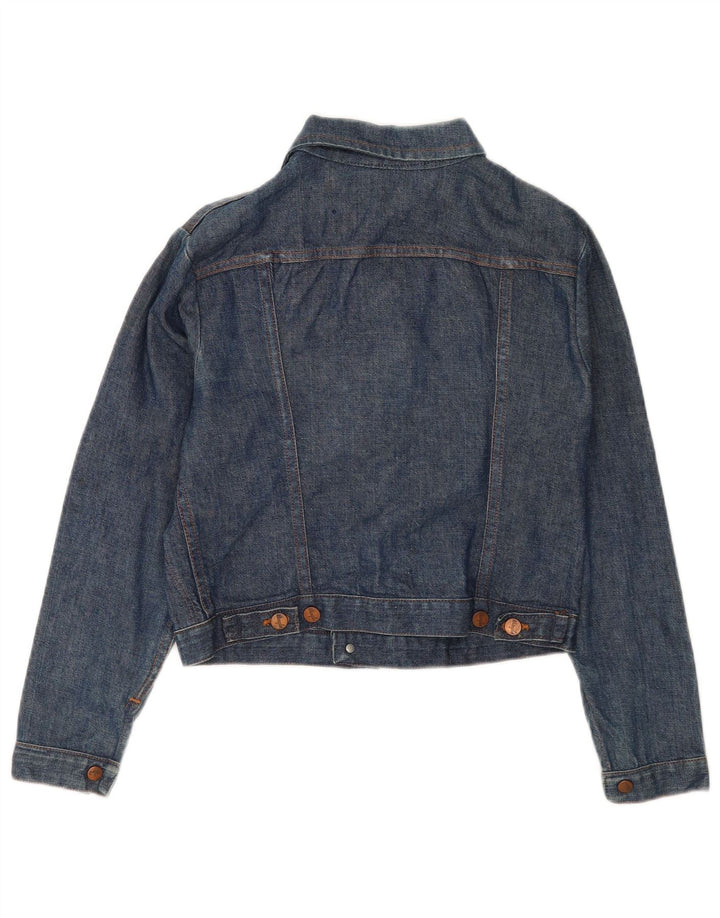 Wrangler Dame Crop Denim Jacket UK 14 Medium Blue