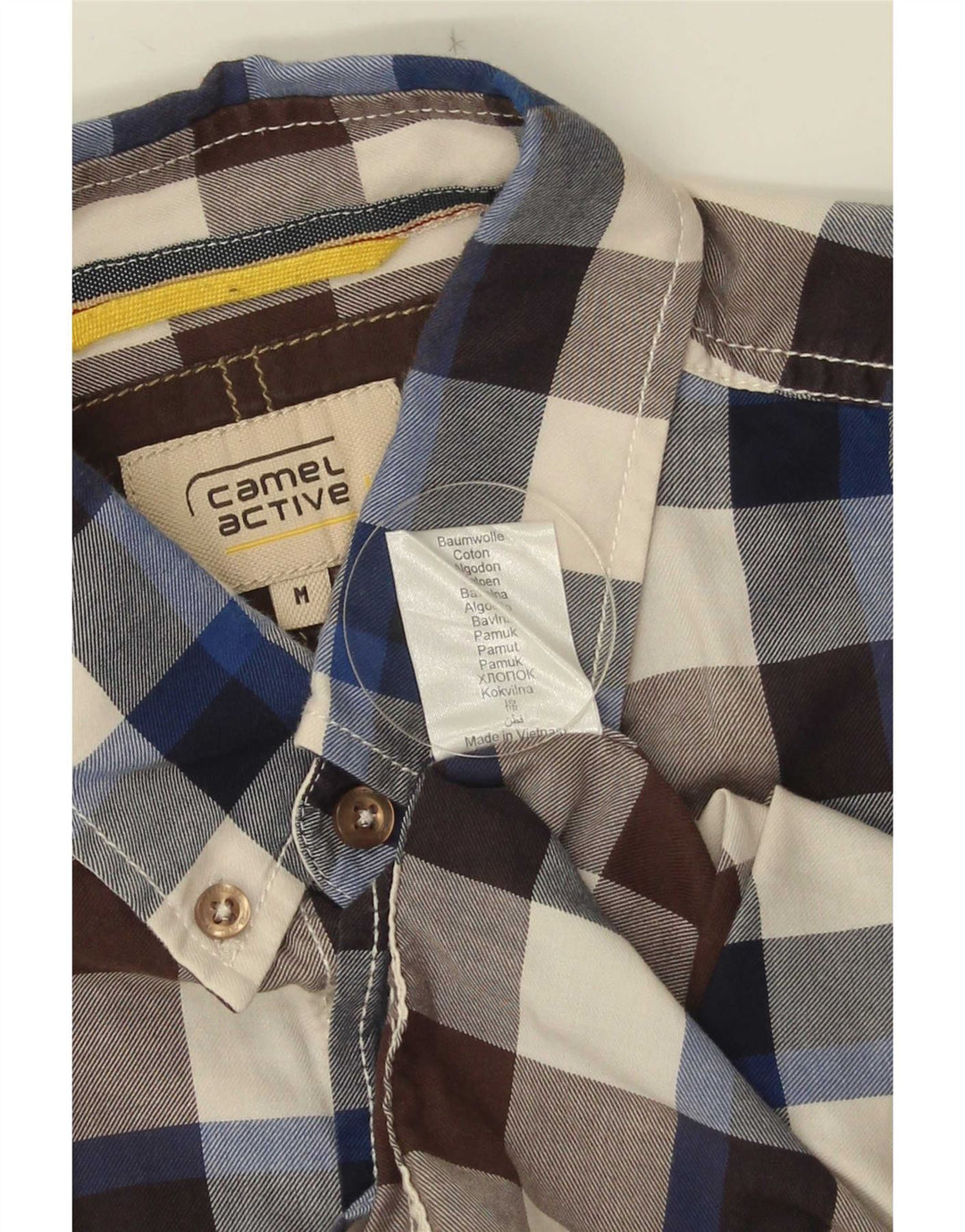 Camel Active Herreskjorte Medium Flerfarvet Gingham Cotton
