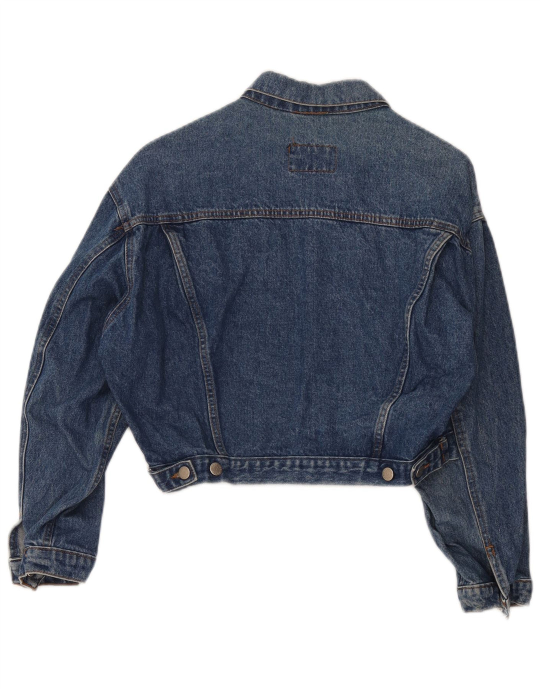 Oxygen Dame Crop Denim Jacket UK 12 Medium Blue