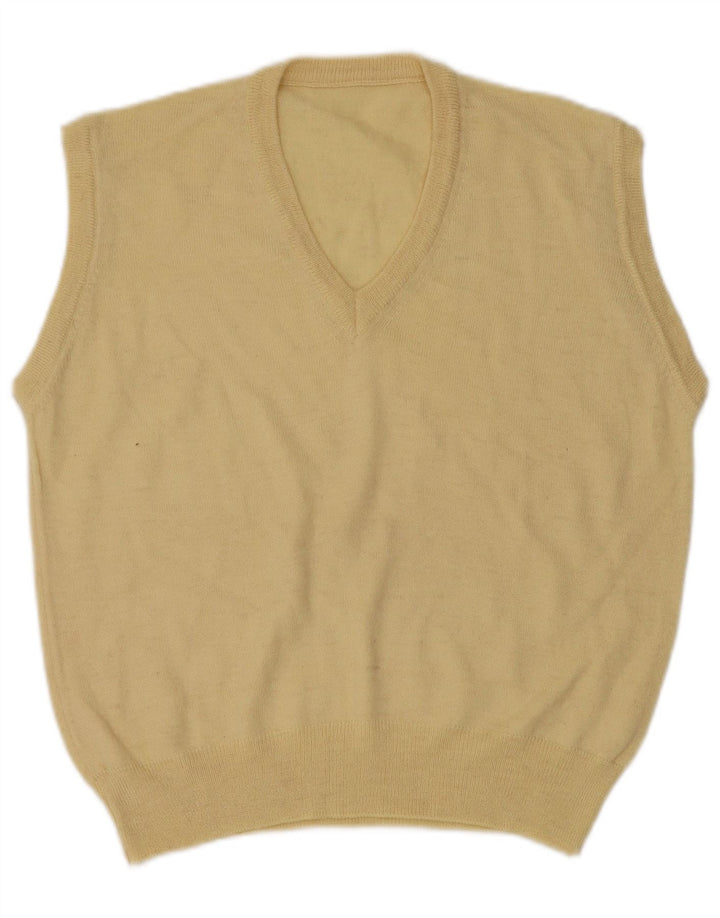 VINTAGE Herrevest Tank Top Medium Gul