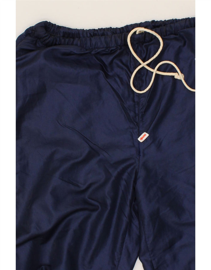 ELLESSE Mens Tracksuit Trousers Joggers IT 48 Medium Navy Blue Nylon Vintage Ellesse and Second-Hand Ellesse from Messina Hembry 