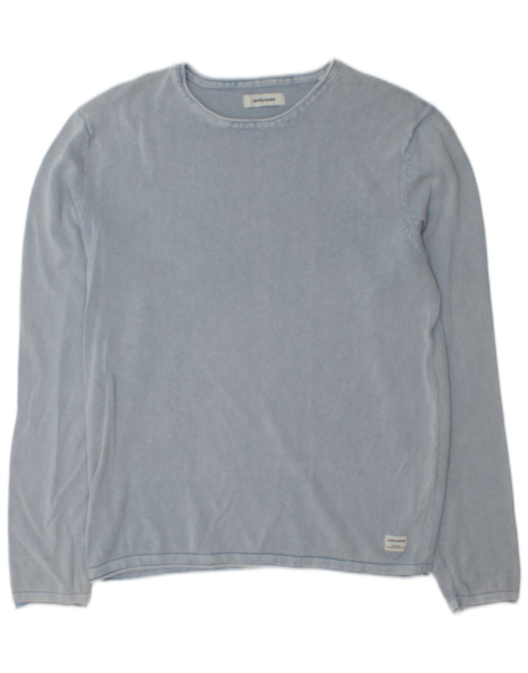 Jack & Jones Herre Boat Neck Jumper Sweater Medium Blue Bomuld