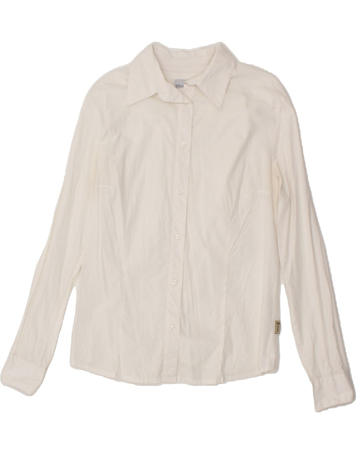 SERGIO TACCHINI Womens Shirt IT 48 XL White Cotton Vintage Sergio Tacchini and Second-Hand Sergio Tacchini from Messina Hembry 