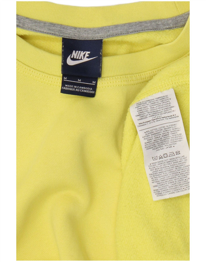 Nike Herre sweatshirt Jumper Medium Gul Bomuld