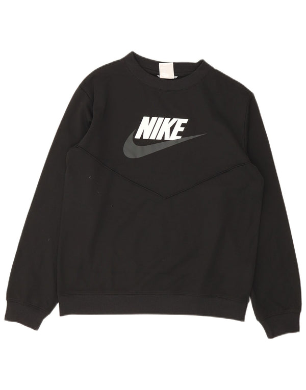 Nike Boys Graphic Sweatshirt Jumper 13-14 år Sort polyester
