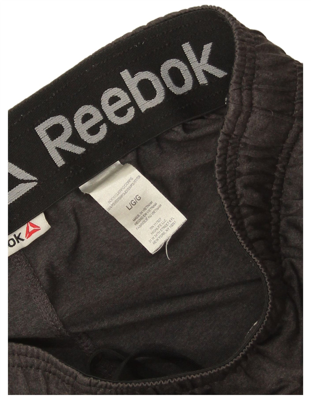 Reebok Sportshorts til mænd, store grå polyester