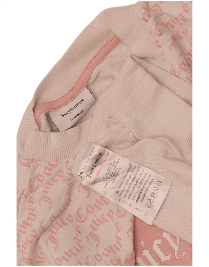 Juicy Couture Dame Sweatshirt Jumper UK 14 Medium White Colourblock