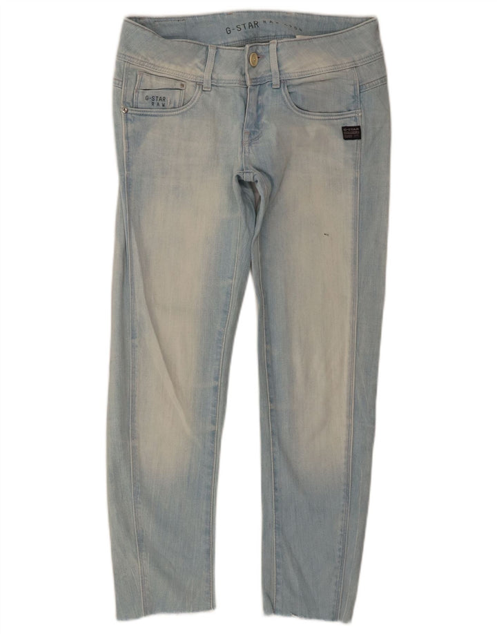 G-STAR Dame Slim Jeans W26 L25 Blå Bomuld