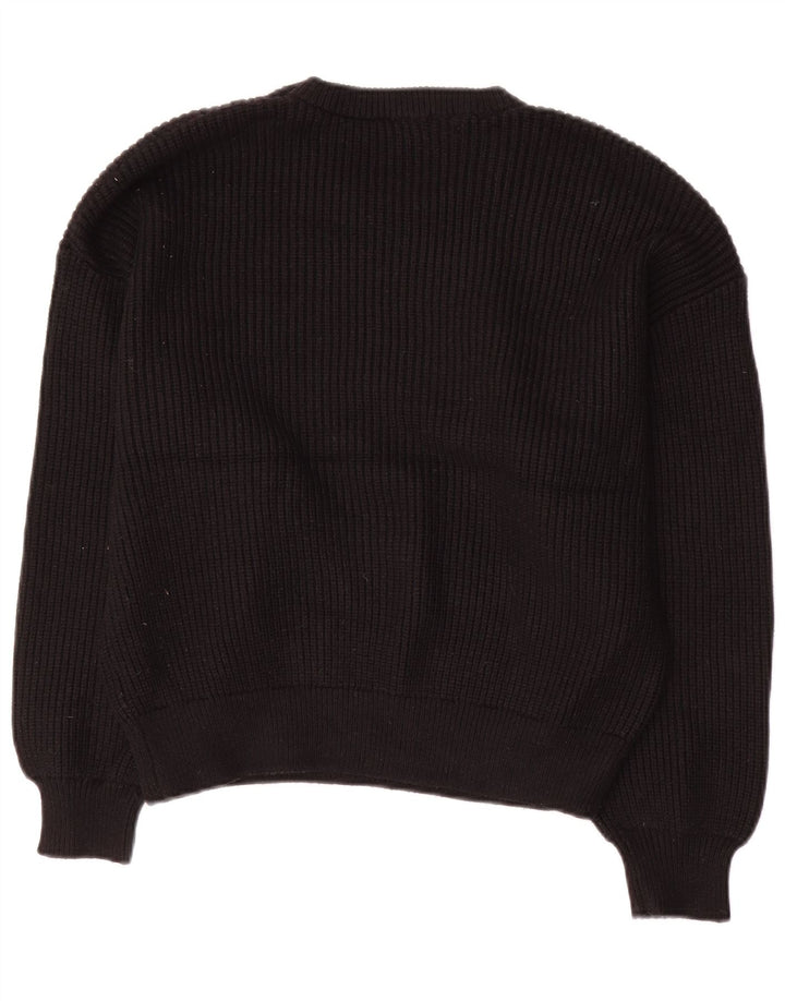 Zara dametrøjetrøje med rund hals DK 14 Medium Sort viskose