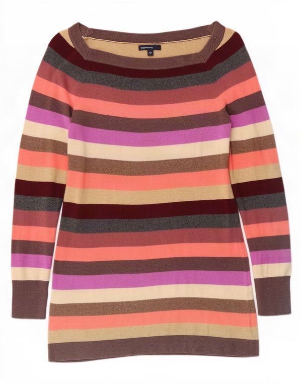 Gap Womens Maternity Boat Neck Jumper Sweater UK 12 Medium Flerfarvet