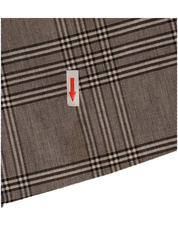 Zara Dame 2-knaps oversize blazerjakke UK 6 XS Grå ternet viskose